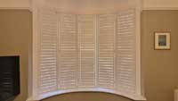Closed curved shutters
